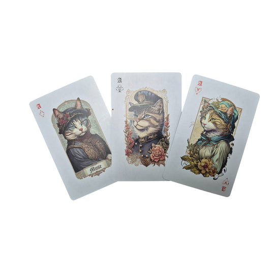 Regal Cats Illustrated Playing Cards