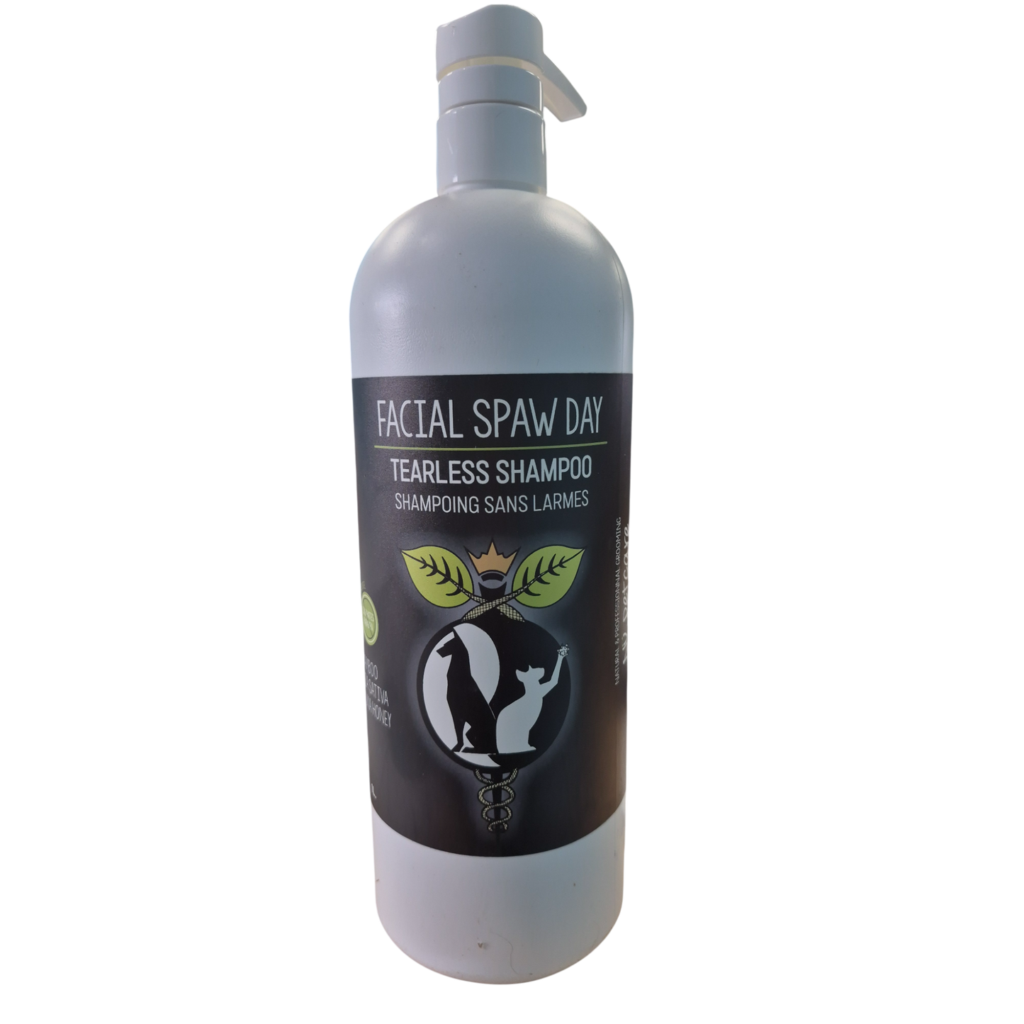 Facial Spaw Day – Tearless Pet Shampoo (1L) Gentle Facial Cleanser for Dogs & Cats | Sulphate-Free & Paraben-Free | Bamboo • Oryza Sativa • Manuka Honey