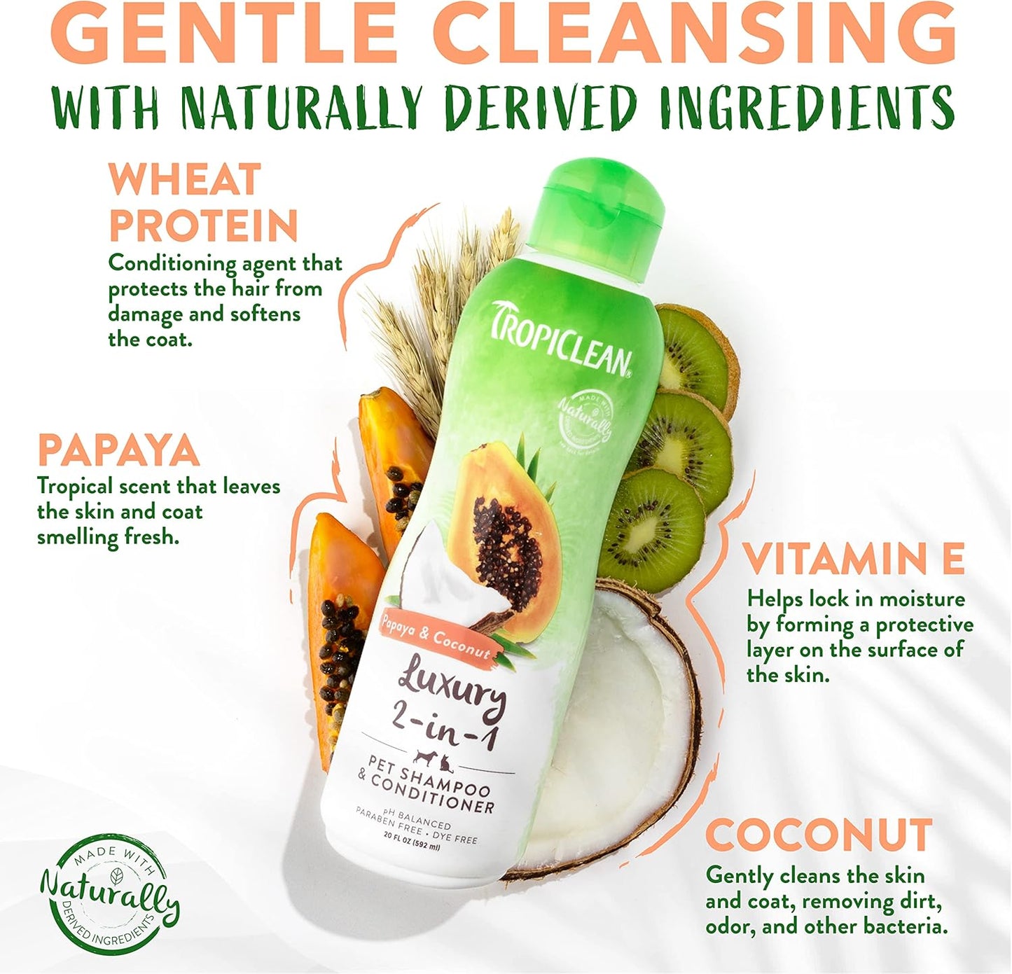 Tropiclean Luxury 2-in-1 Shampoo and Conditioner