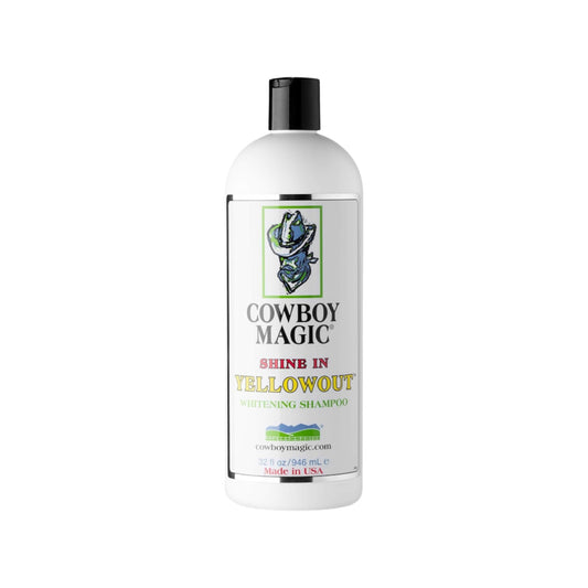 Cowboy Magic Shine In Yellow Out whitening shampoo for dogs and horses 32 oz