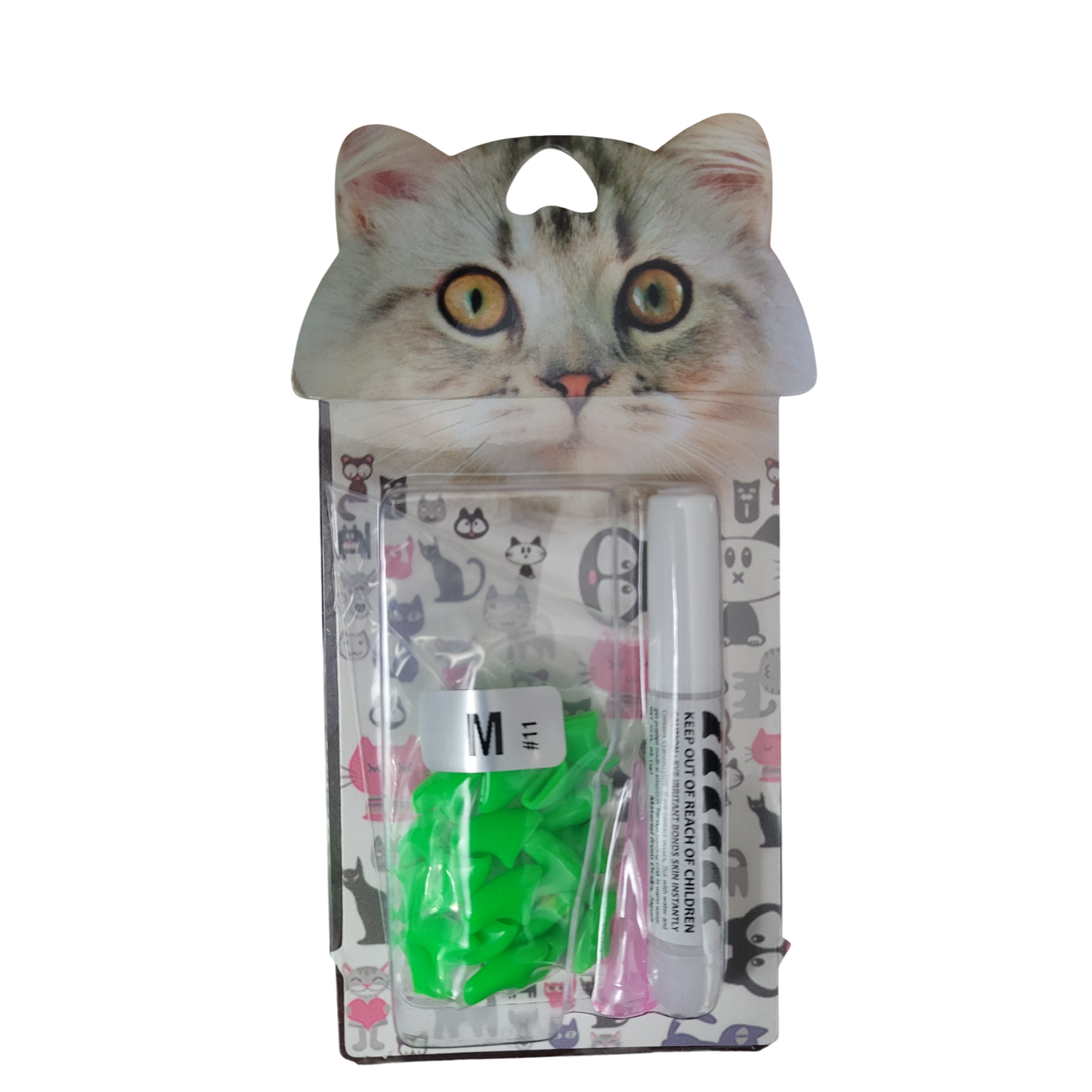 Cat Nail Caps – Soft Protective Claw Covers for Cats – XS/S/M/L Sizes, Multiple Colours (20PCS)