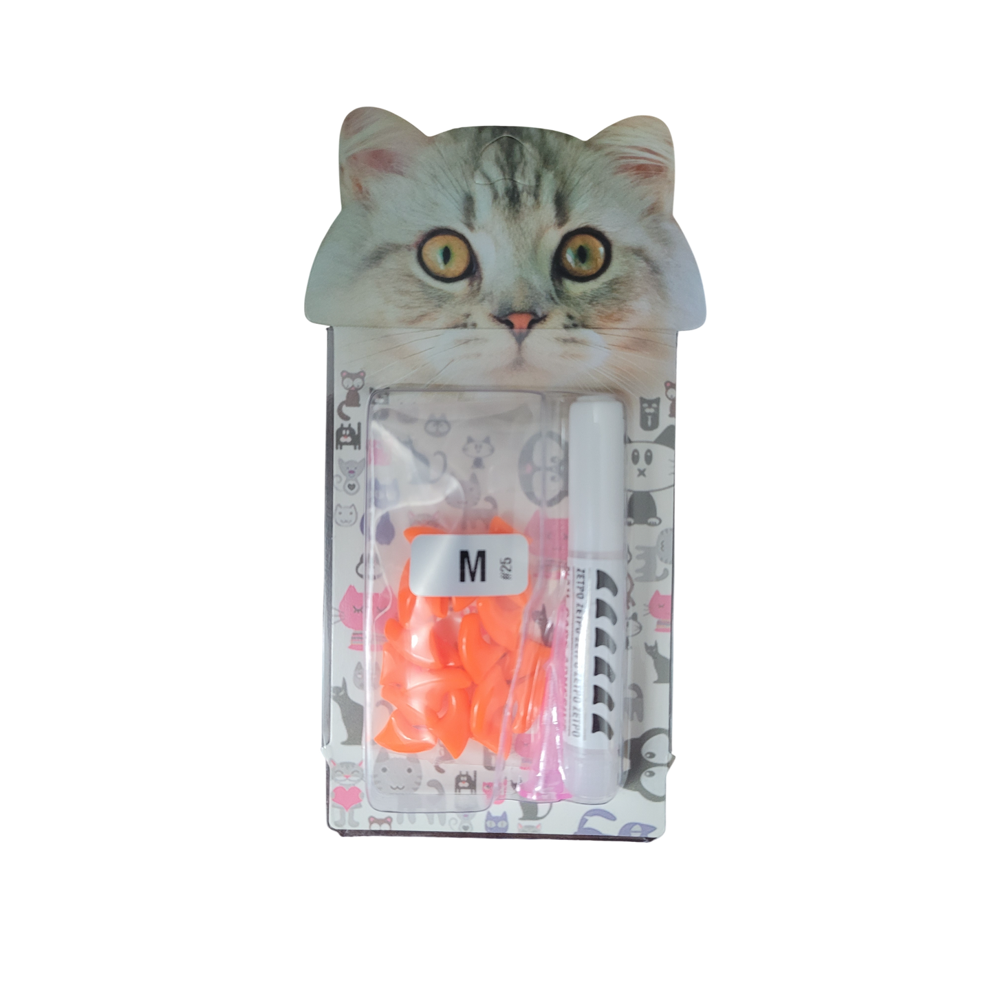 Cat Nail Caps – Soft Protective Claw Covers for Cats – XS/S/M/L Sizes, Multiple Colours (20PCS)