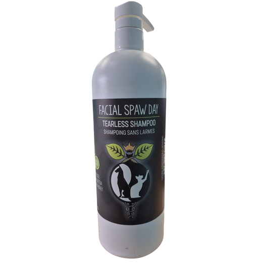 Facial Spaw Day – Tearless Pet Shampoo (1L)  Gentle Facial Cleanser for Dogs & Cats | Sulphate-Free & Paraben-Free | Bamboo • Oryza Sativa • Manuka Honey