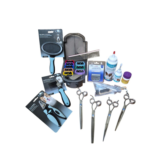 Classy Canines Poodle Grooming Lesson Kit — Professional Tools for Home Groomers