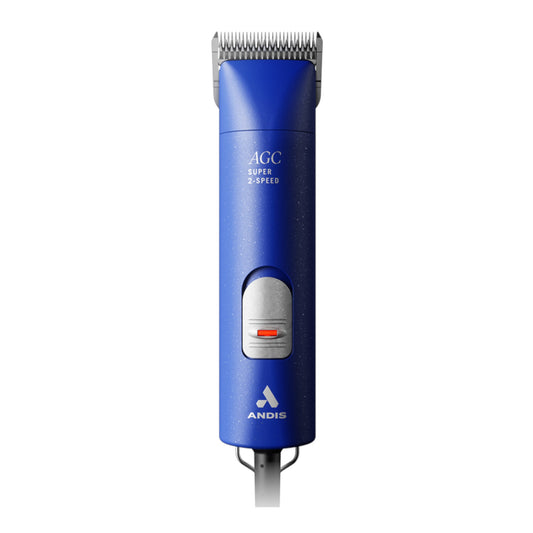 Blue Andis AGC corded A5 professional clipper for pet grooming