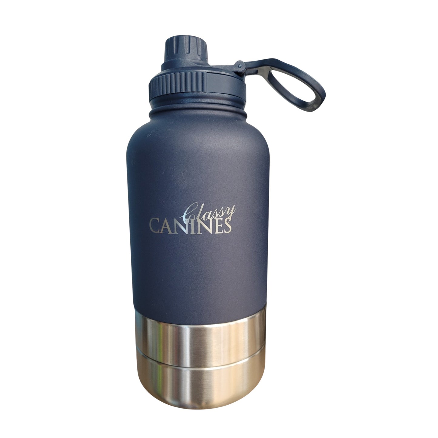 32oz Insulated Stainless Steel Water Bottle with Detachable Dishes, Leak-Proof Lid