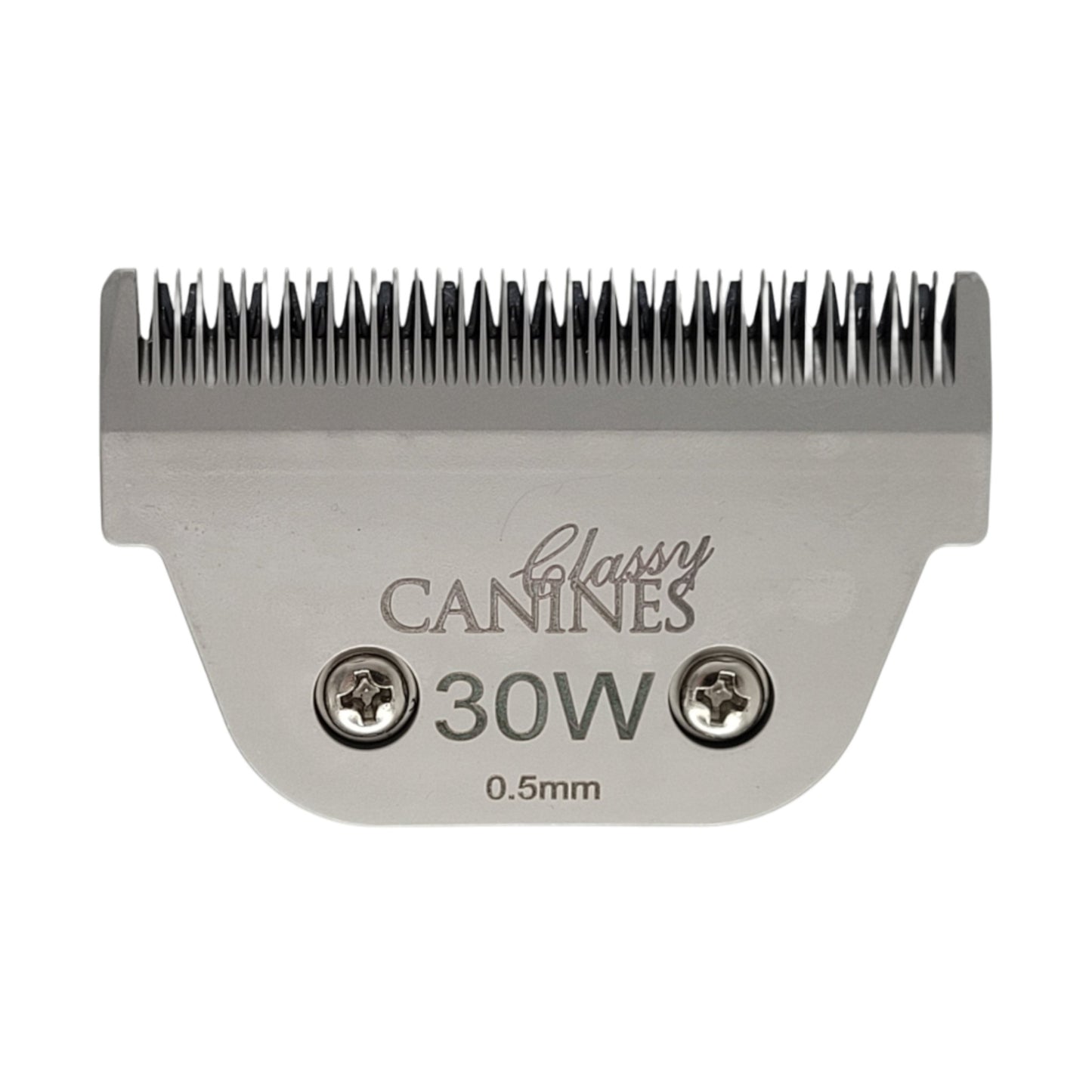 Classy Canines #30W wide A5 detachable clipper blade with 0.5 mm cutting length for professional pet grooming