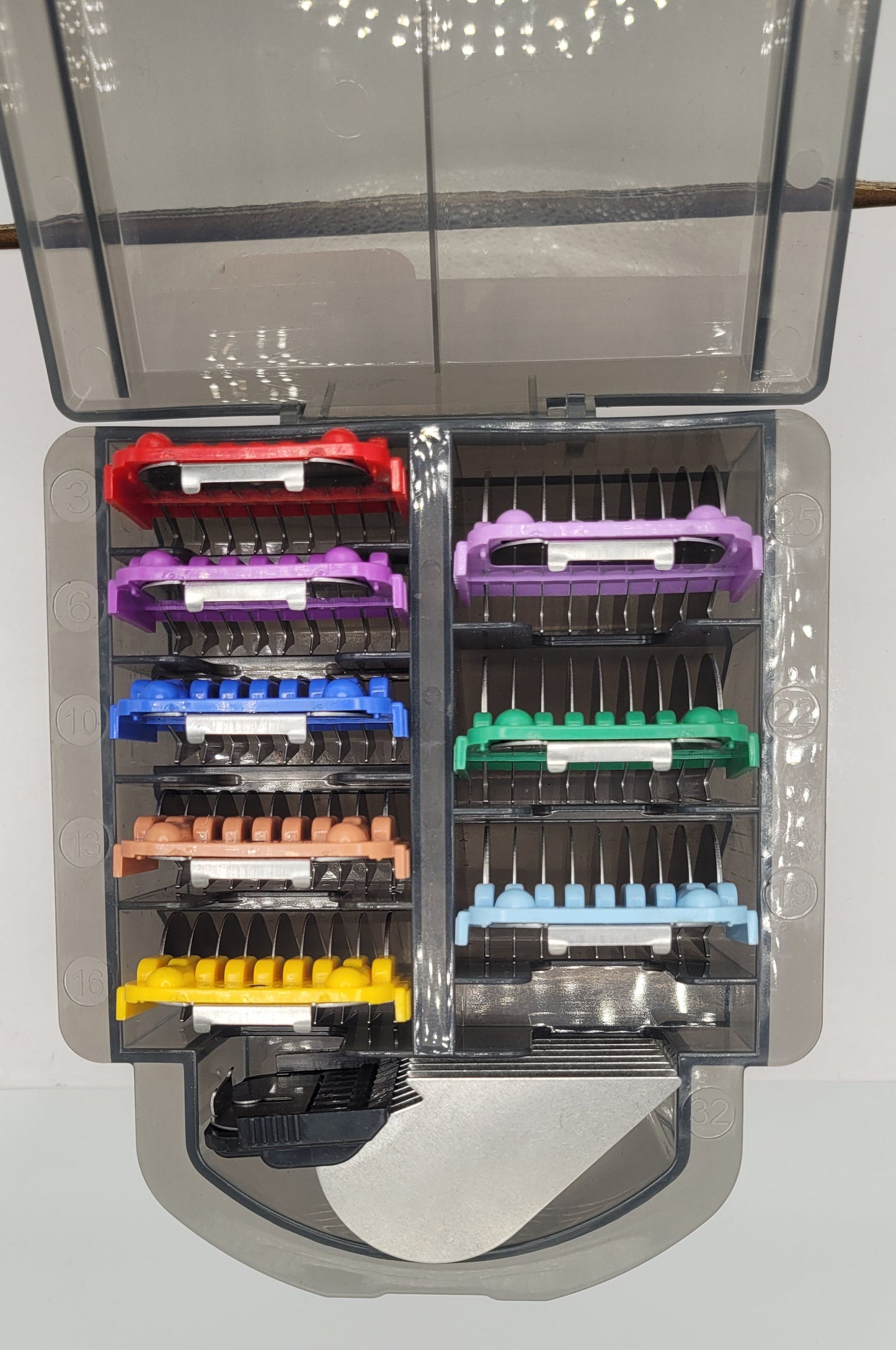 Classy Canines 9 Piece Stainless Steel A5 Clip Comb Set Fits Standard #10 and #30 A5 Blades
