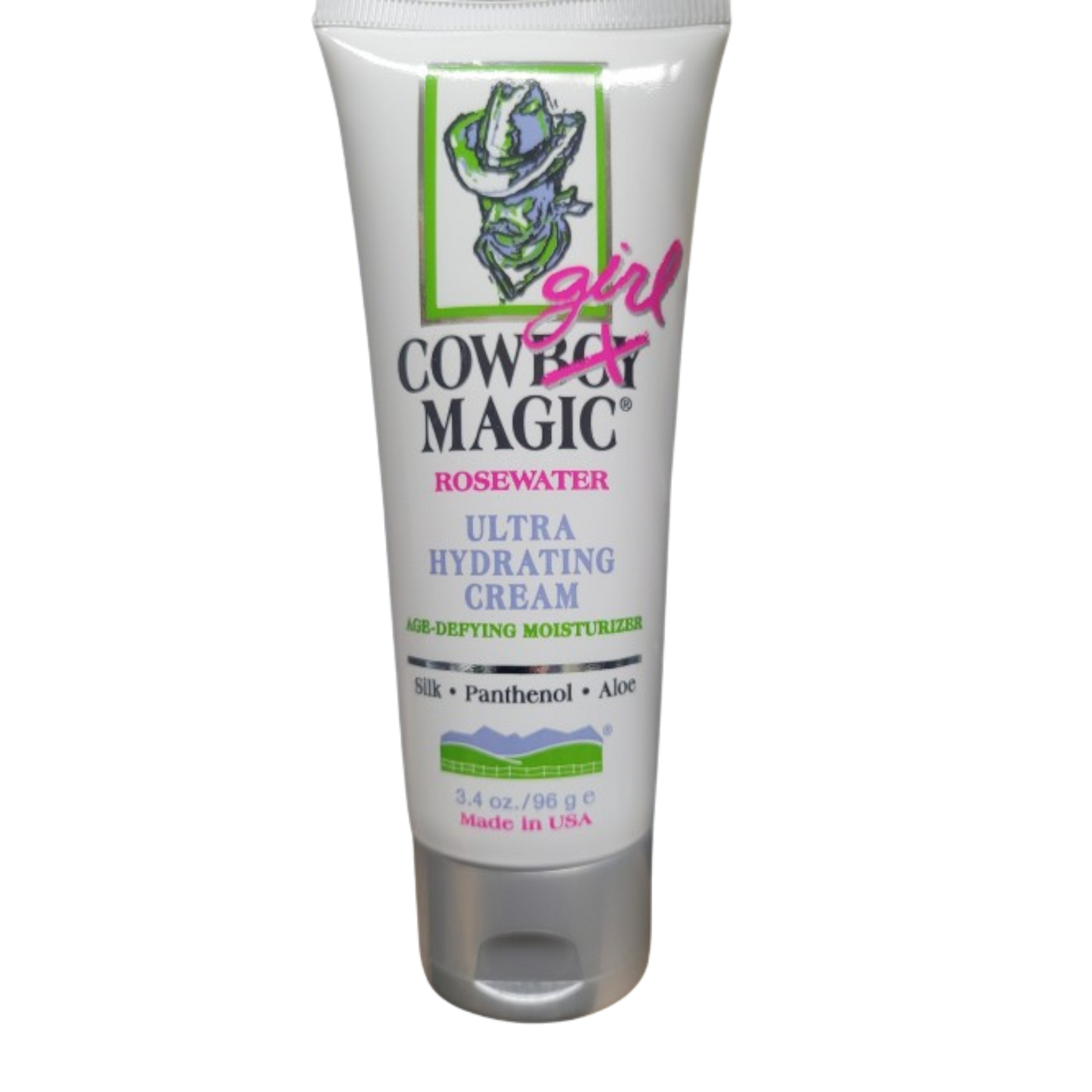 Cowboy Magic Cowgirl Rosewater Ultra Hydrating Cream 3.4 oz tube