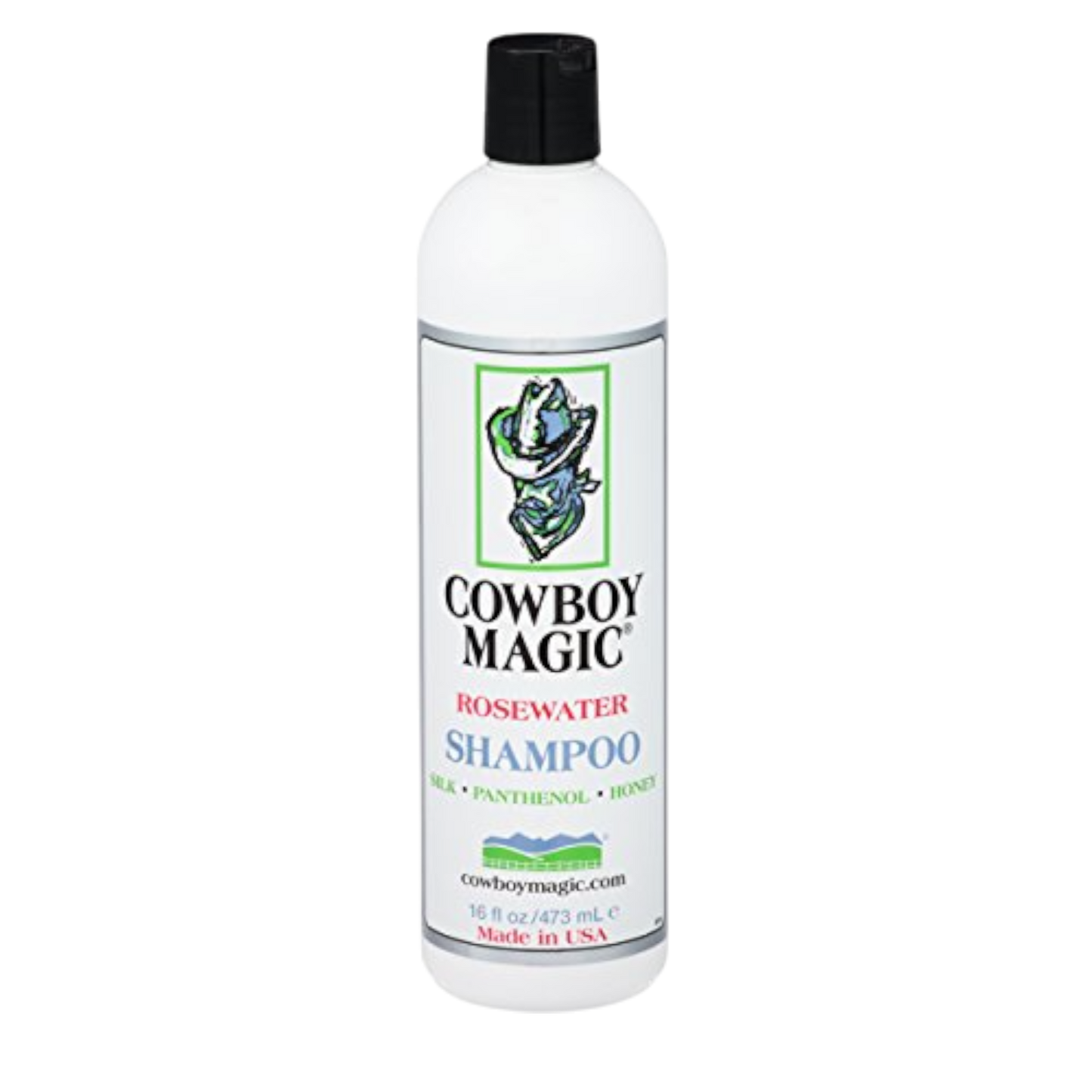 Cowboy Magic Rosewater Shampoo 16 oz bottle