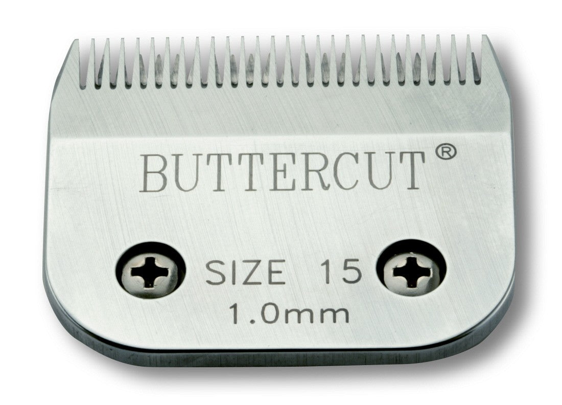 Geib Buttercut #15 stainless steel clipper blade 1.0 mm cut length