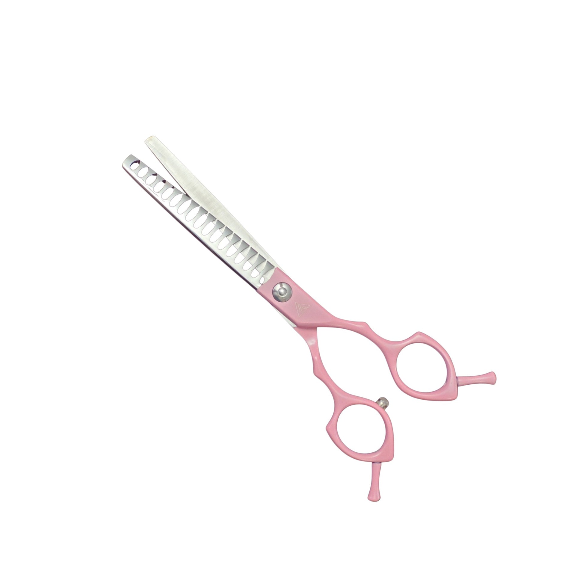 Ghost 6.5 inch professional chunker shears with pink handles for dog grooming