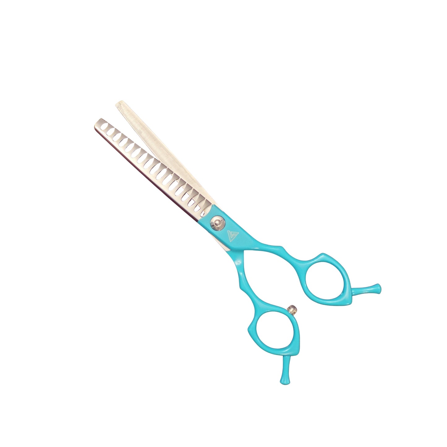 Ghost 6.5 inch professional thinning shears with blue handles for dog grooming