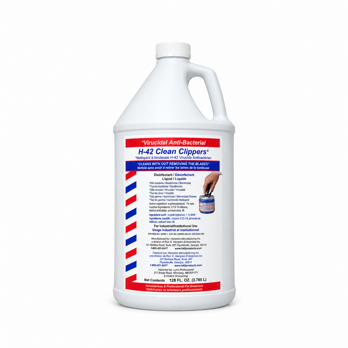 H-42 Clean Clippers – Professional Antibacterial & Virucidal Grooming Tool Cleaner