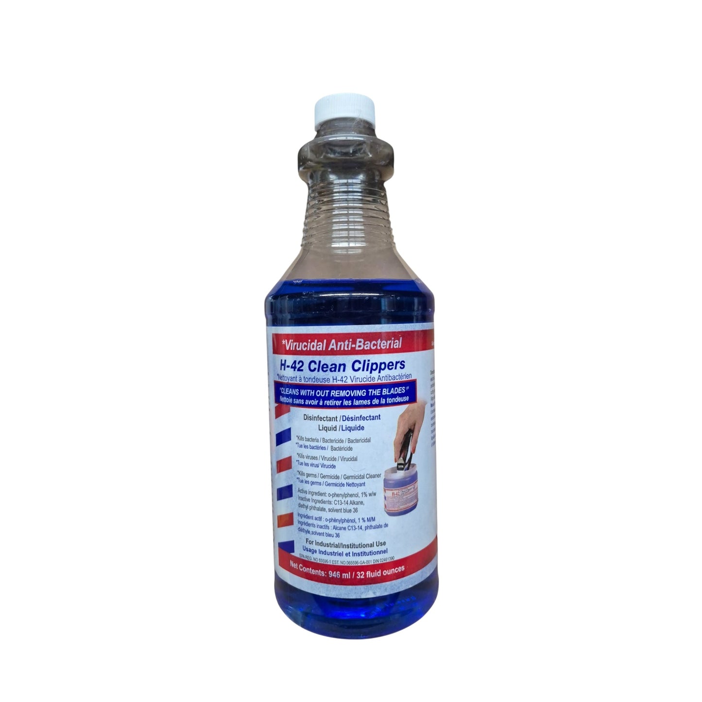 H-42 Clean Clippers – Professional Antibacterial & Virucidal Grooming Tool Cleaner