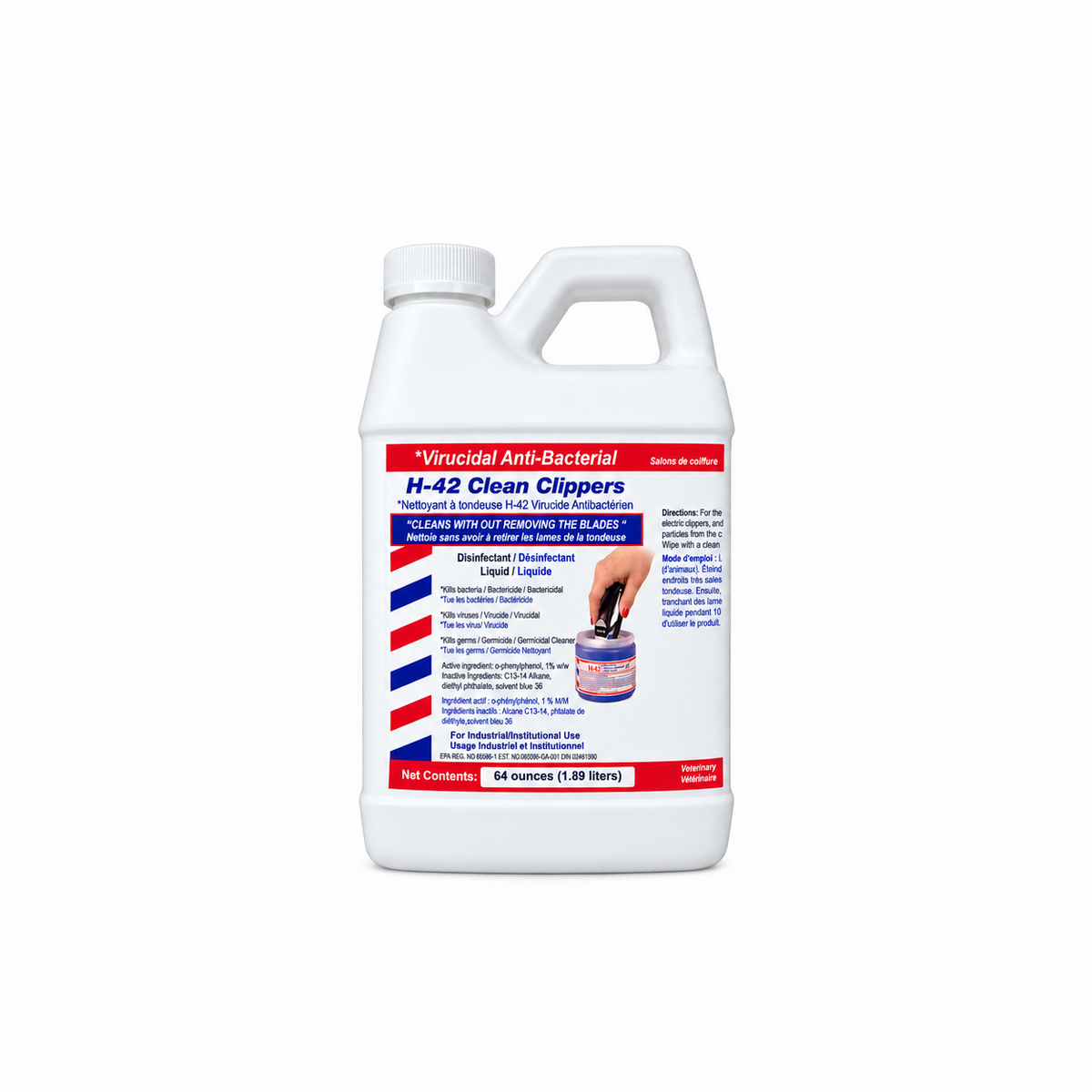 H-42 Clean Clippers – Professional Antibacterial & Virucidal Grooming Tool Cleaner
