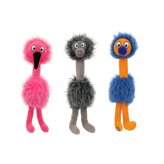 KONG Holiday Comfort Jumbo Bird Dog Toy – Assorted Colors, X-Large