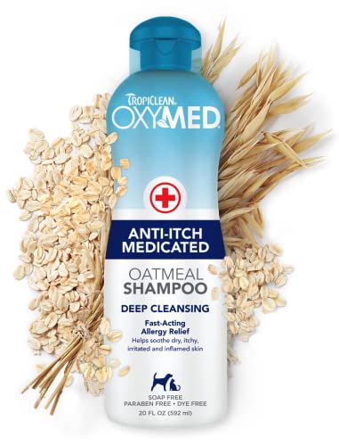 Tropiclean Oxymed Anti Itch Medicated Oatmeal Shampoo for Pets
