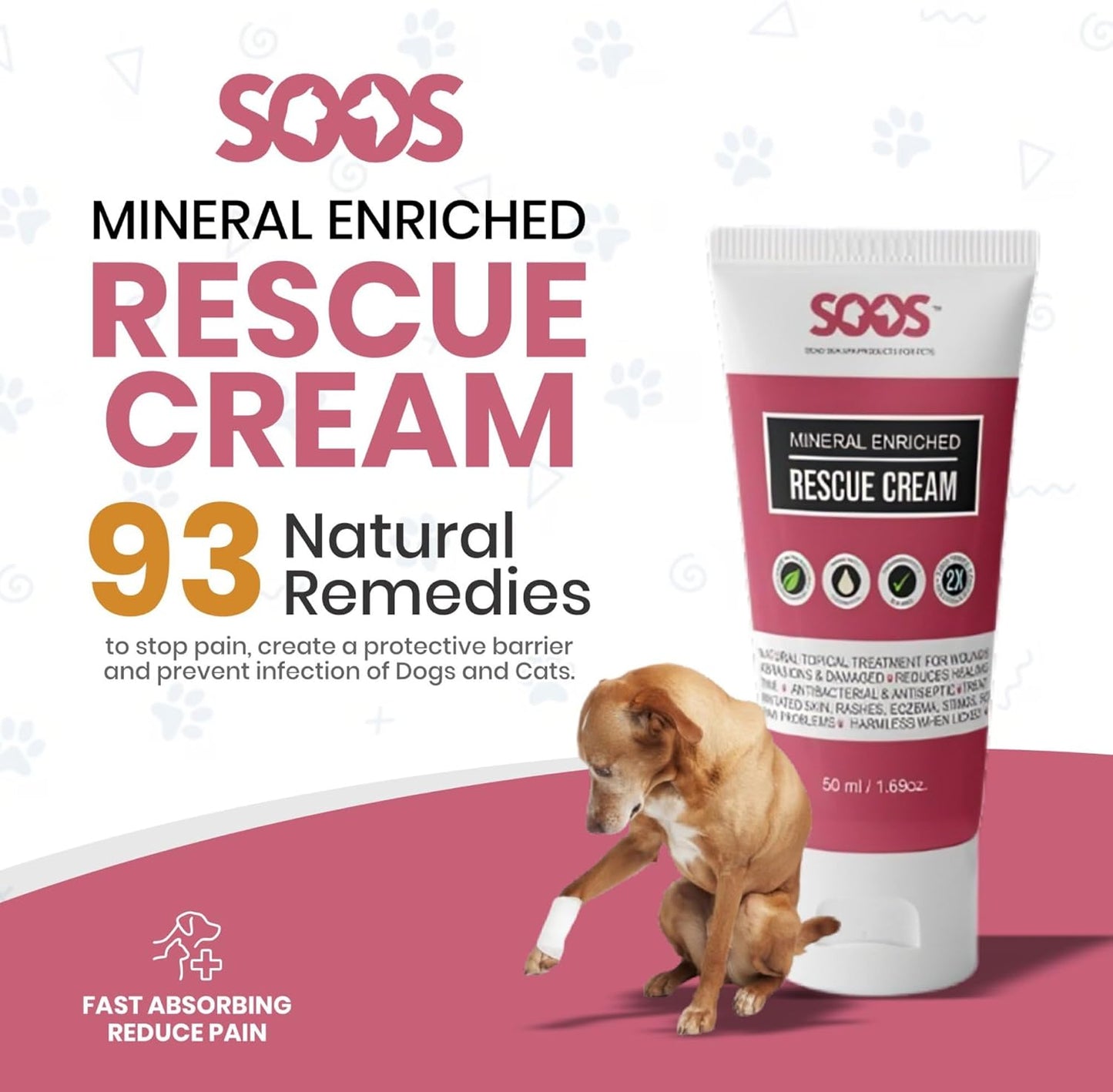 SOOS Pet Rescue Cream for Dogs and Cats